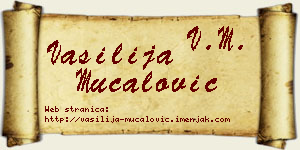 Vasilija Mučalović vizit kartica